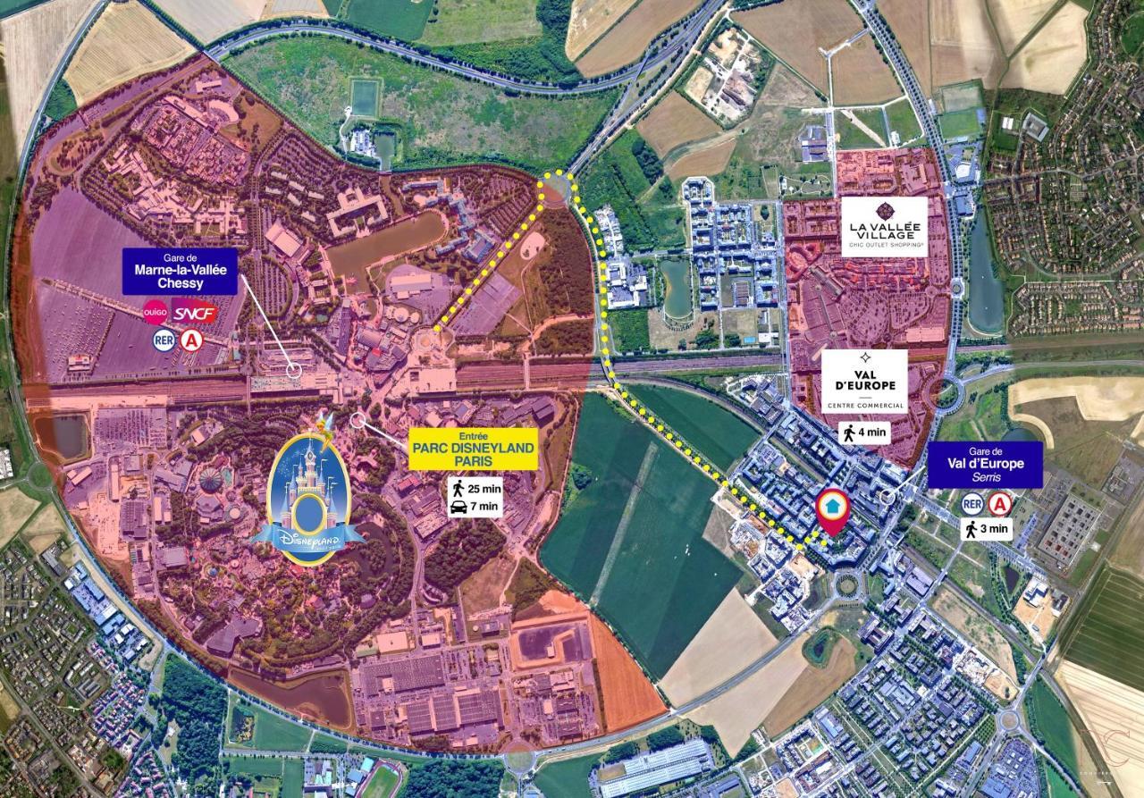 *Disneyland/Chessy* Appartement Idealement Situe Шеси Екстериор снимка